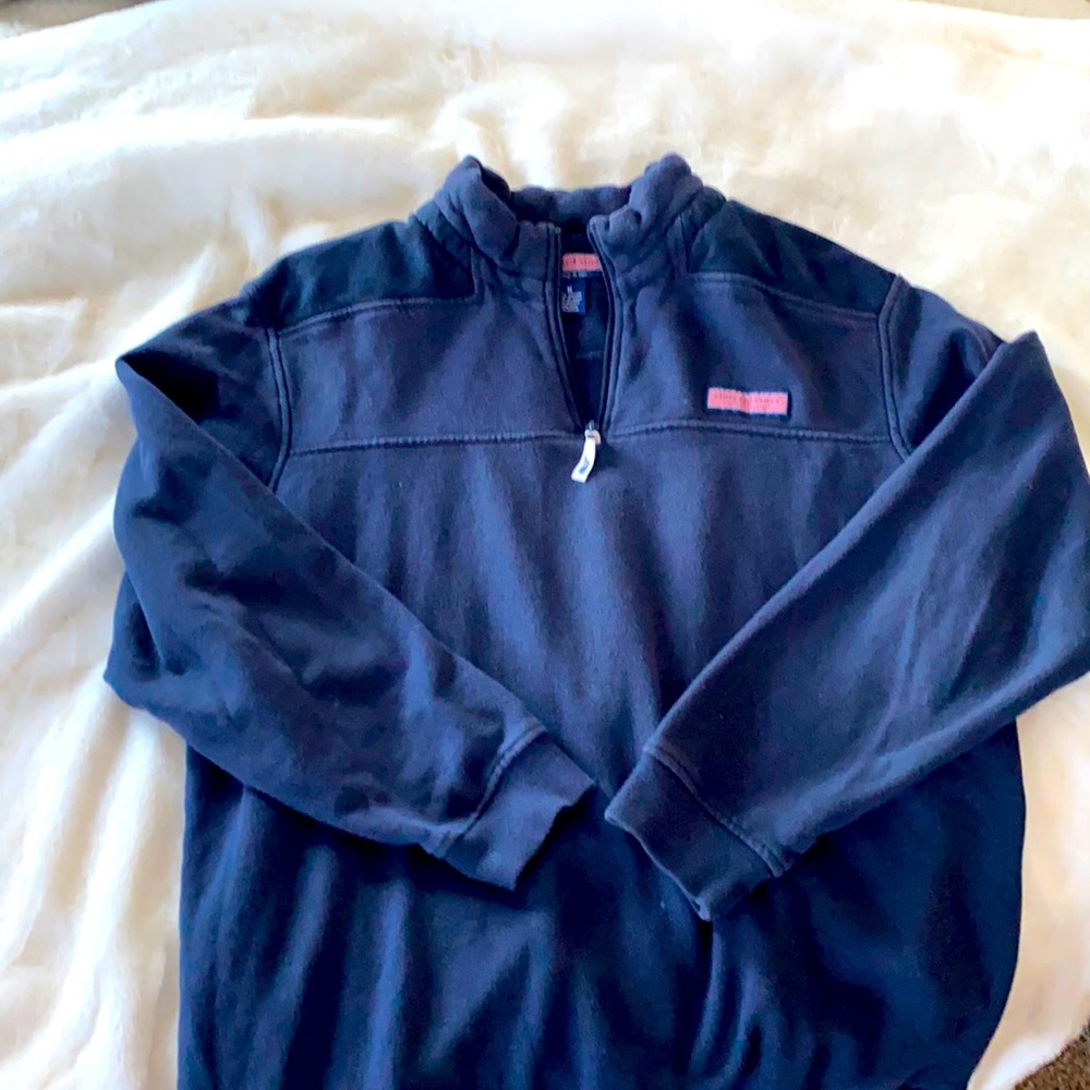 Men’s Vineyard Vines Shep Shirt , Navy Blue Half Zip